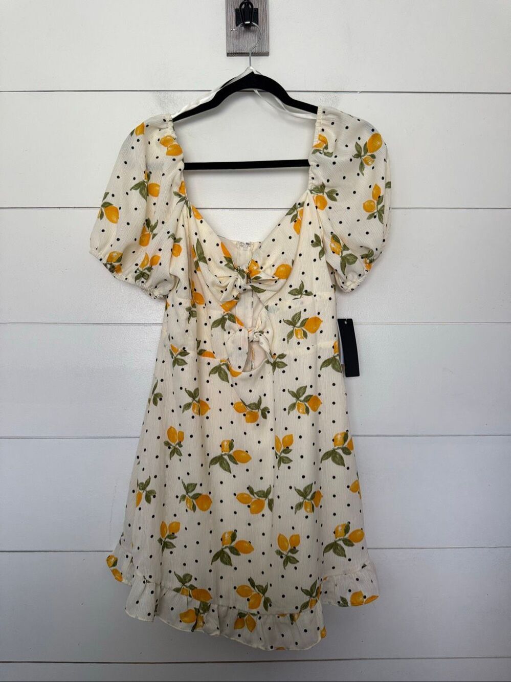 City Studio Women’s 13 Lemon Milkmaid Dress Mini New